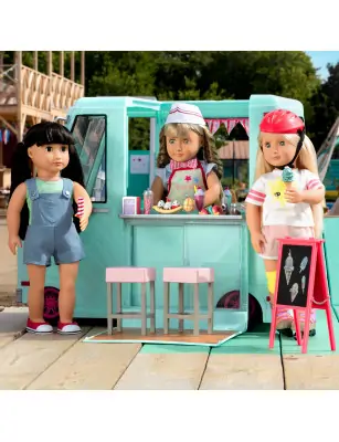 Ciężarówka z lodami i wyposażeniem – SWEET STOP ICE CREAM TRUCK Our Generation