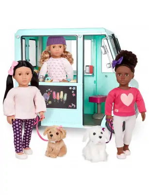 Ciężarówka z lodami i wyposażeniem – SWEET STOP ICE CREAM TRUCK Our Generation