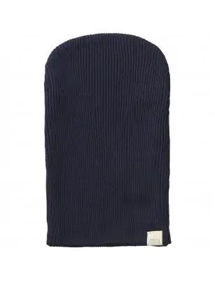 Wygodna czapka z bawełny i jedwabiu Bambi, Minimalisma Dark Blue