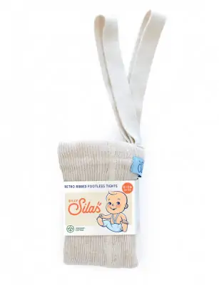 Legginsy z organicznej bawełny z szelkami Cream, Silly Silas