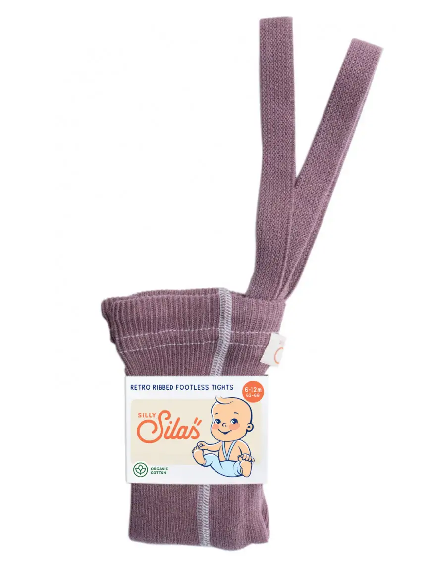 Legginsy z organicznej bawełny z szelkami Silly Silas Acai