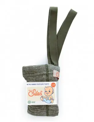 Legginsy z organicznej bawełny z szelkami Creamy Olive, Silly Silas