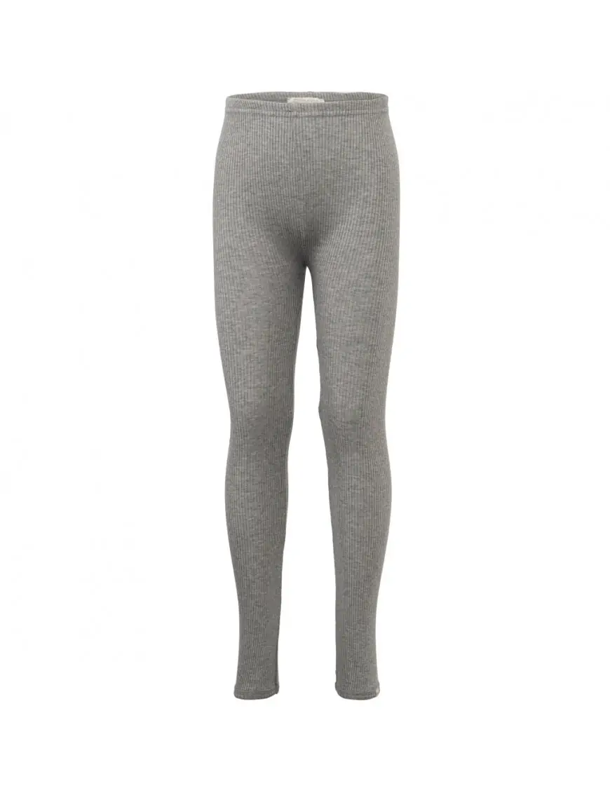 Minimalisma Legginsy z prążkowanej bawełny Bieber Gray