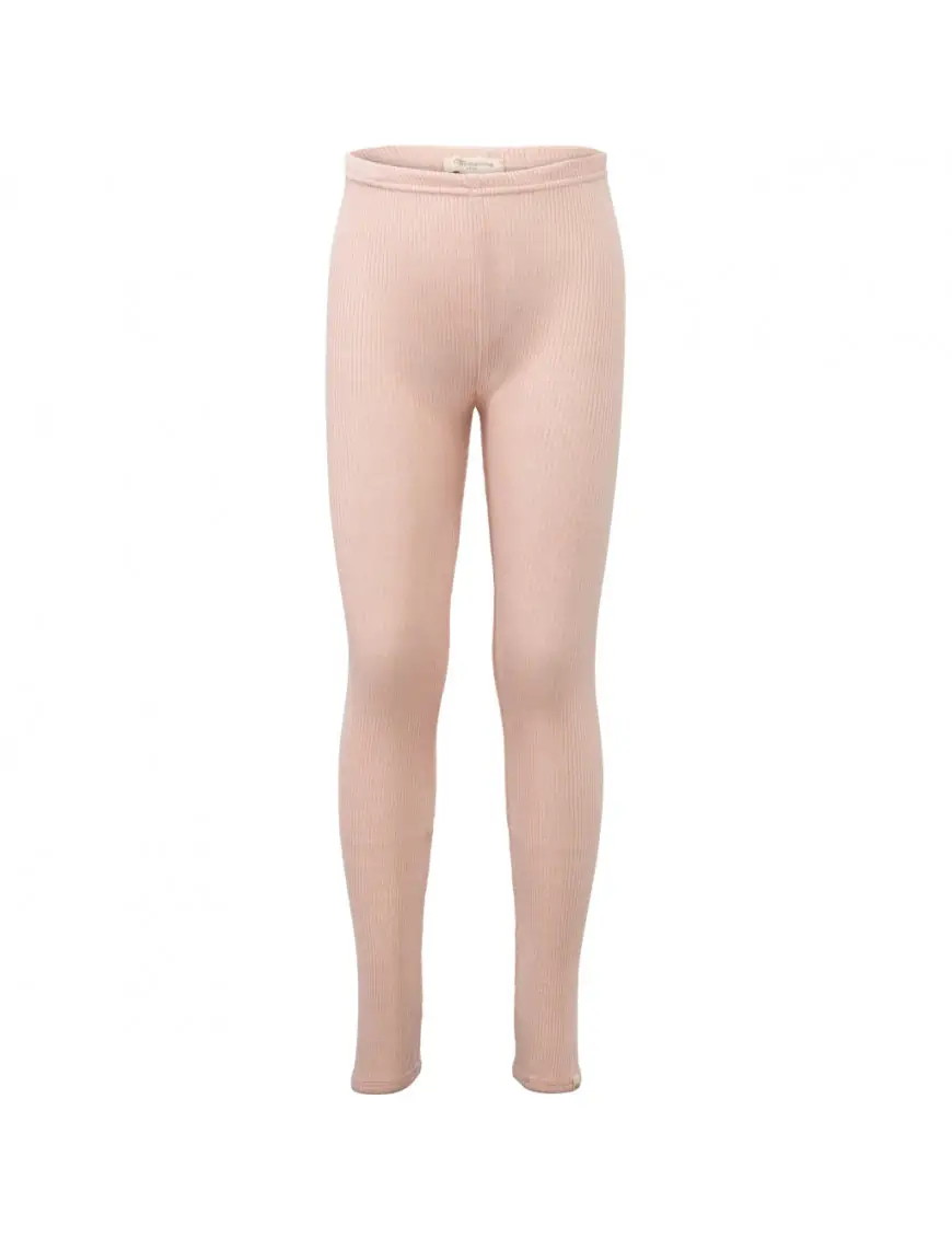Minimalisma Legginsy z prążkowanej bawełny Bieber Sweet rose