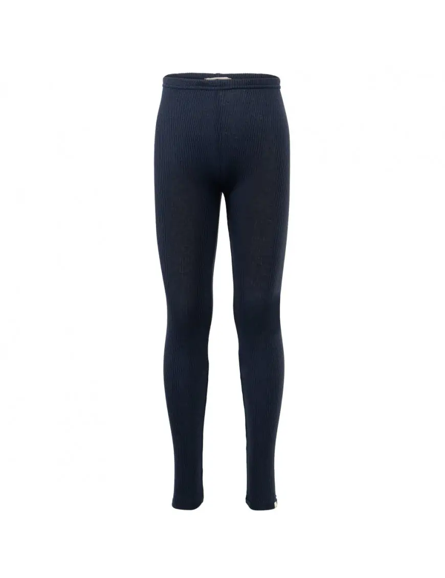 Minimalisma Legginsy z prążkowanej bawełny Bieber Dark Blue