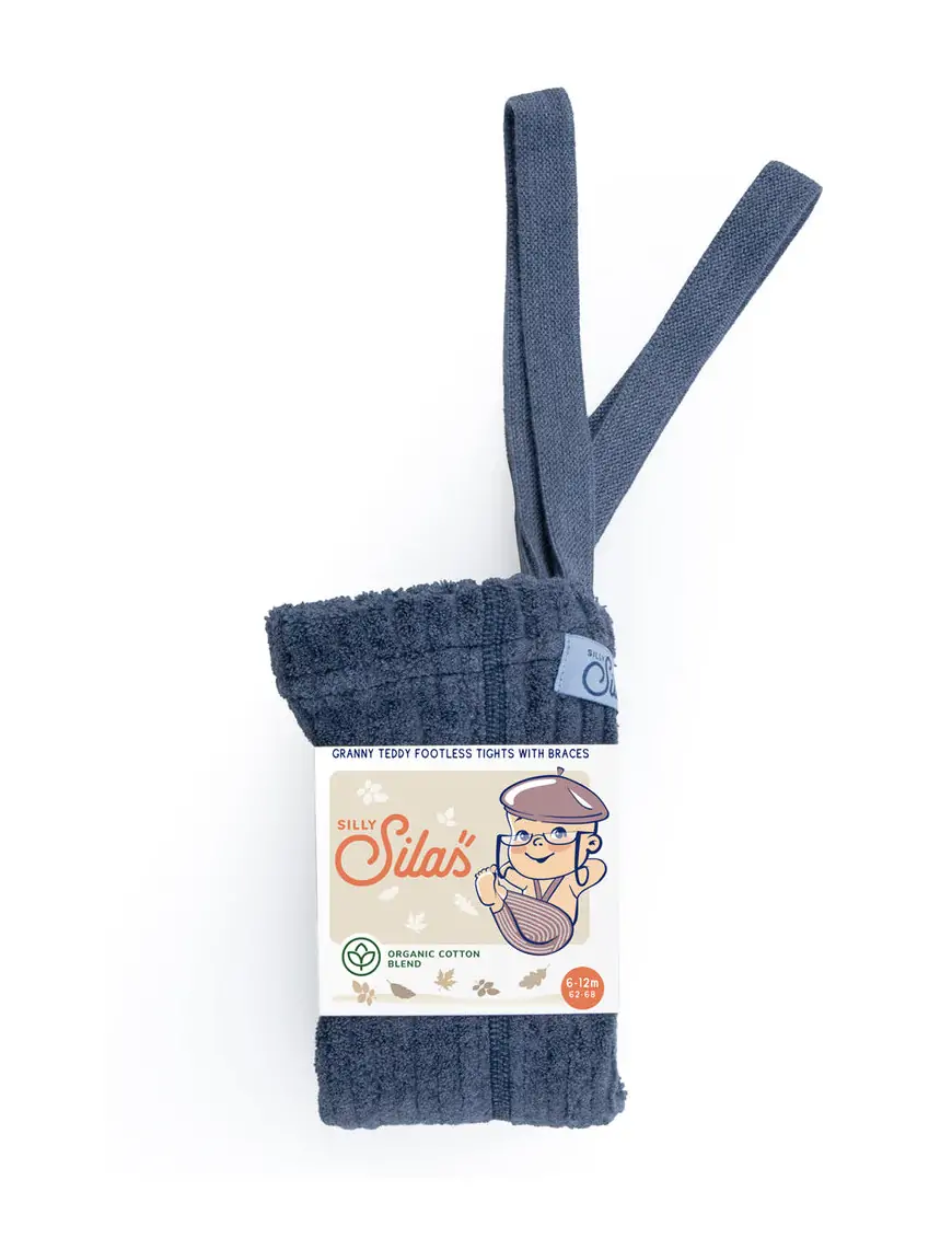 Legginsy Granny z szelkami Silly Silas Blue