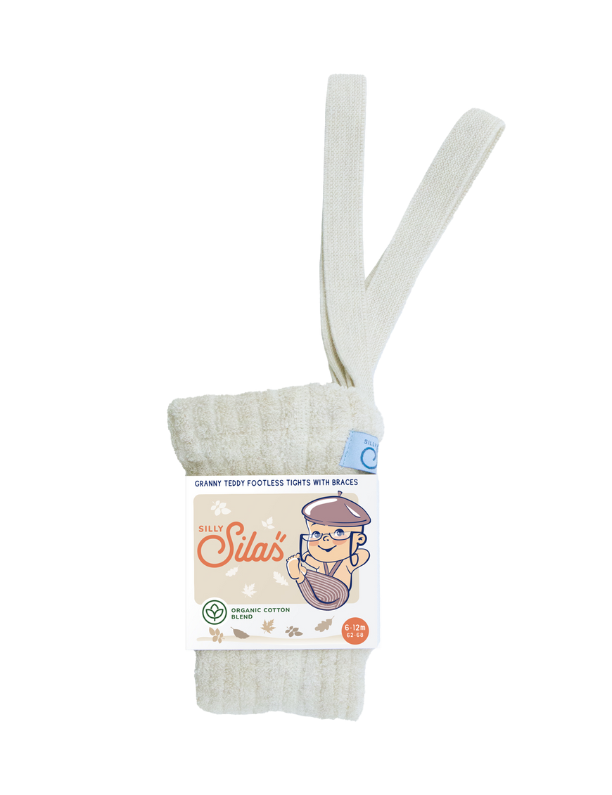 Legginsy Granny z szelkami Silly Silas Cream