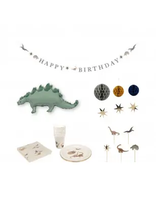 Zestaw ozdób urodzinowych Party Kit Dino Konges Sløjd