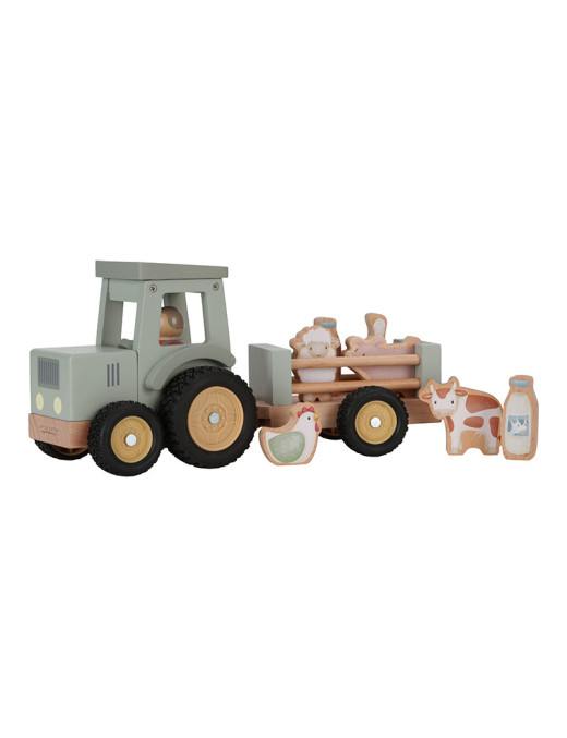 Little Dutch Traktor z przyczepą Little Farm FSC