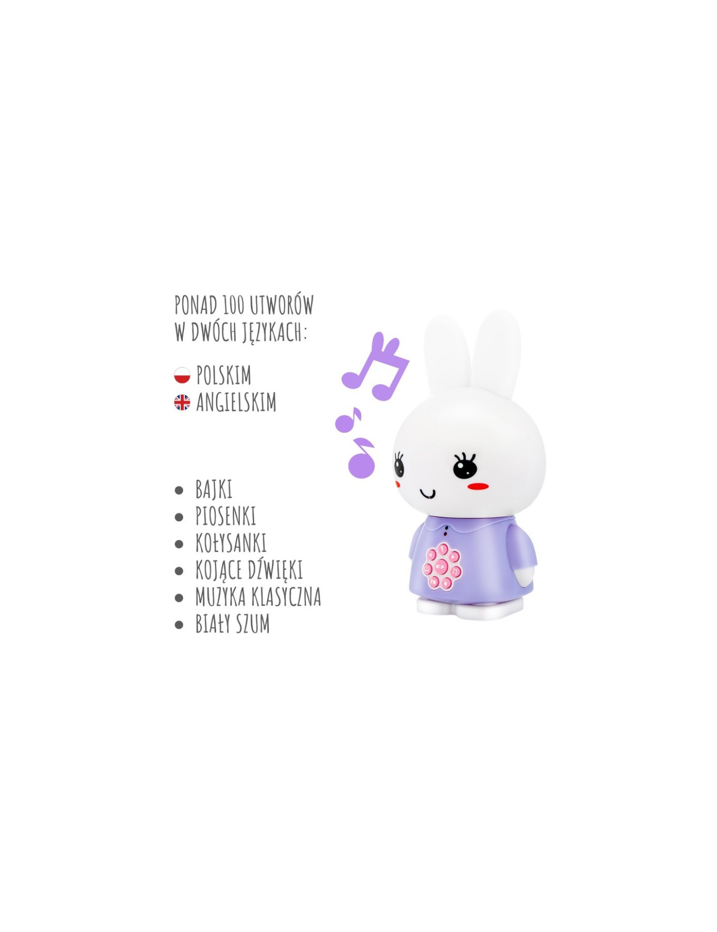 Alilo Króliczek Honey Bunny G6 - jasny niebieski