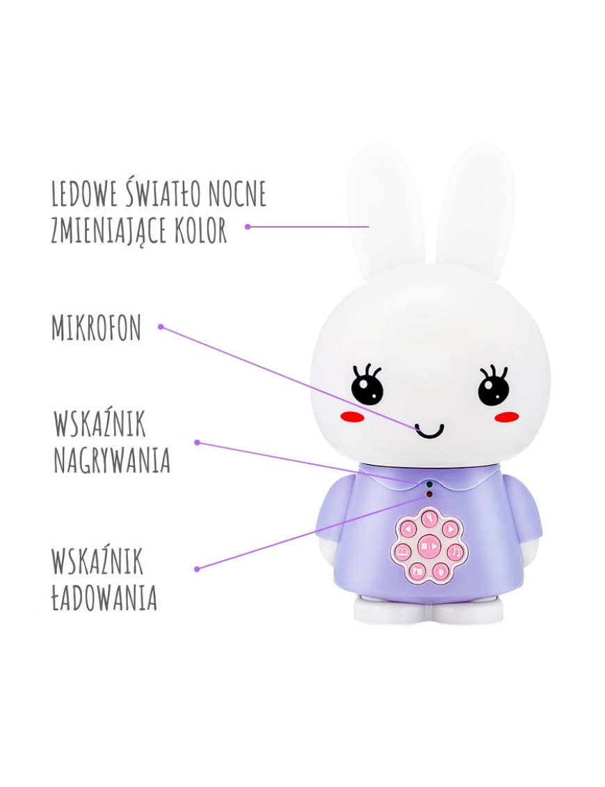 Alilo Króliczek Honey Bunny G6 - jasny niebieski