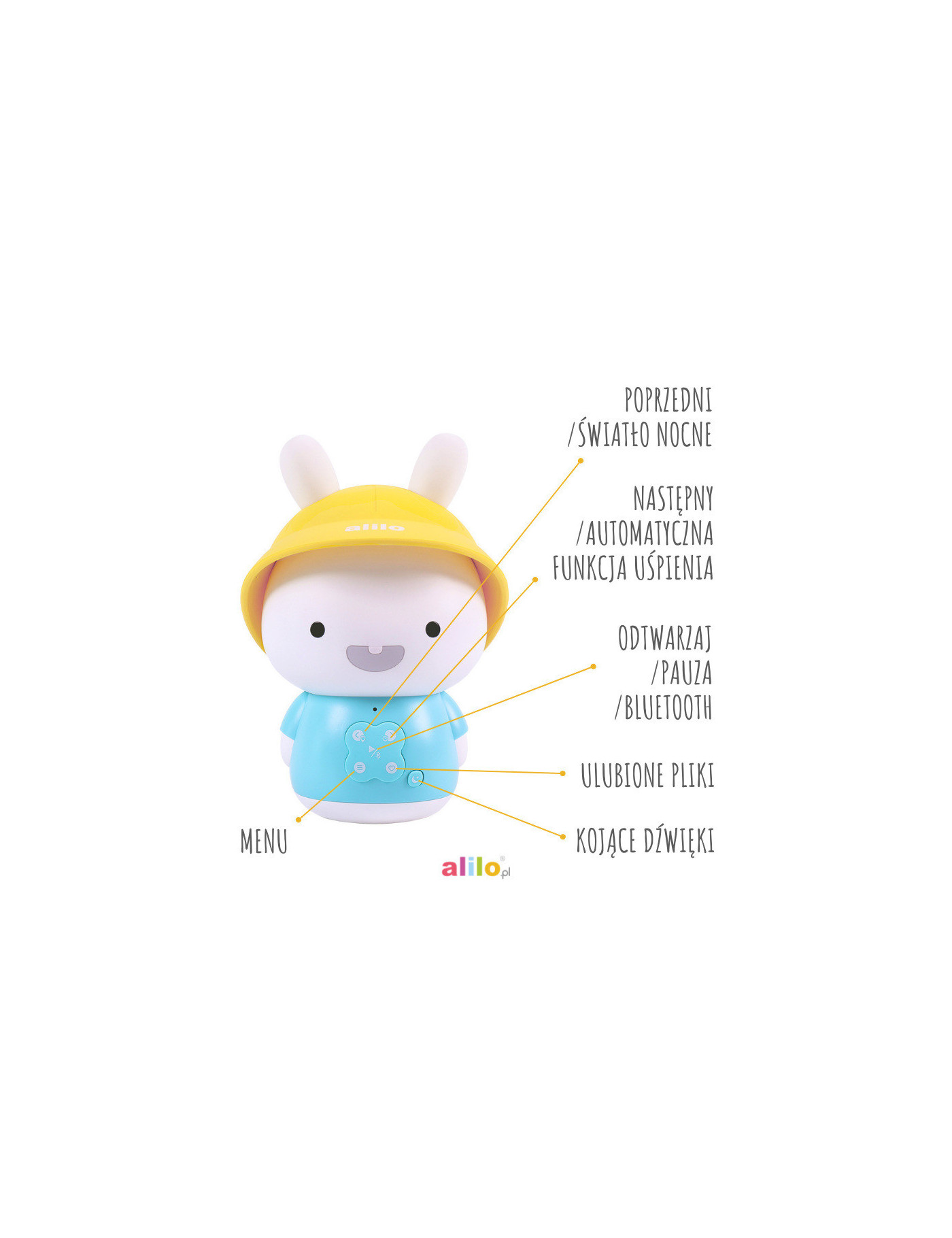 Alilo Króliczek Baby Bunny G9S+ - różowy