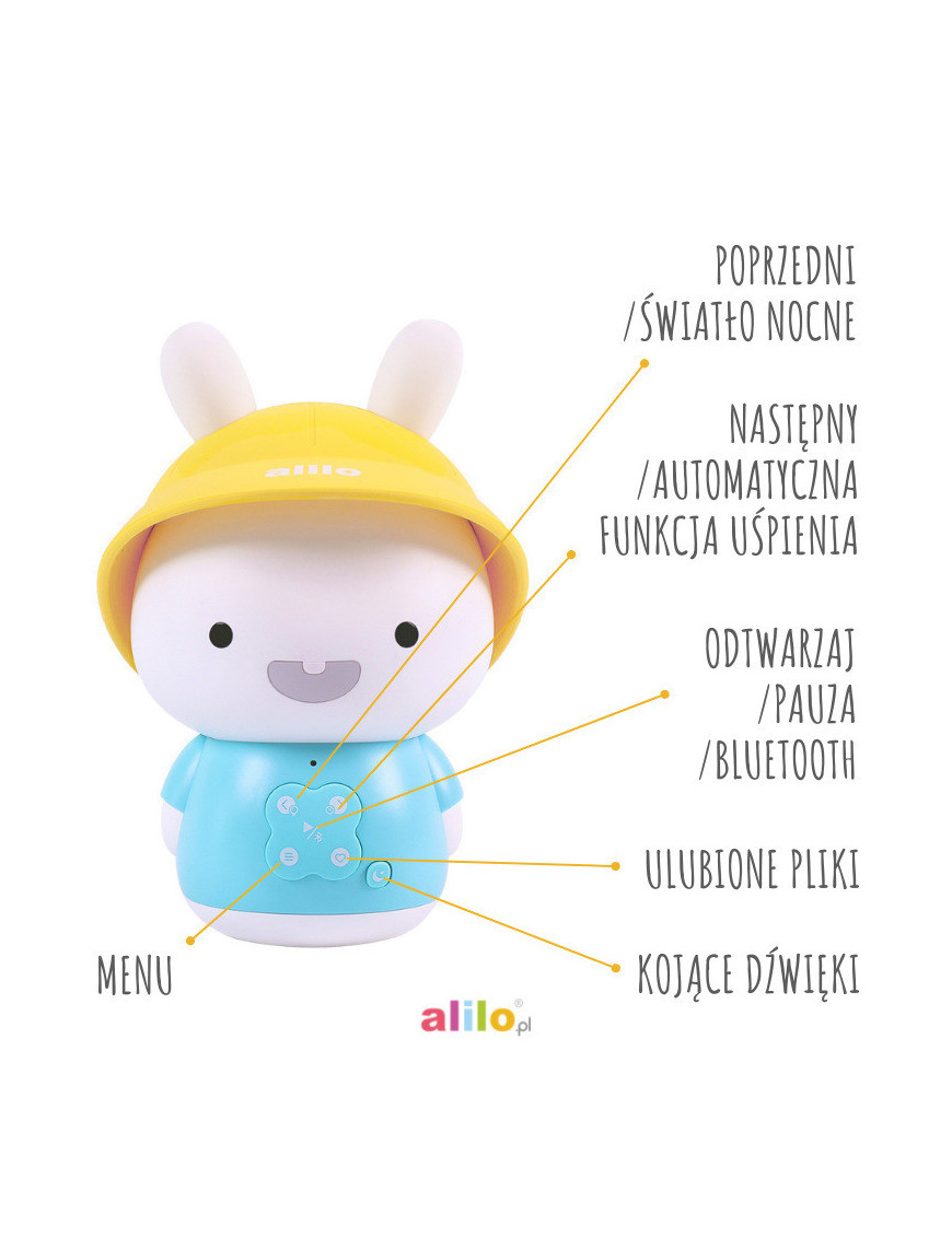 Alilo Króliczek Baby Bunny G9S+ - różowy