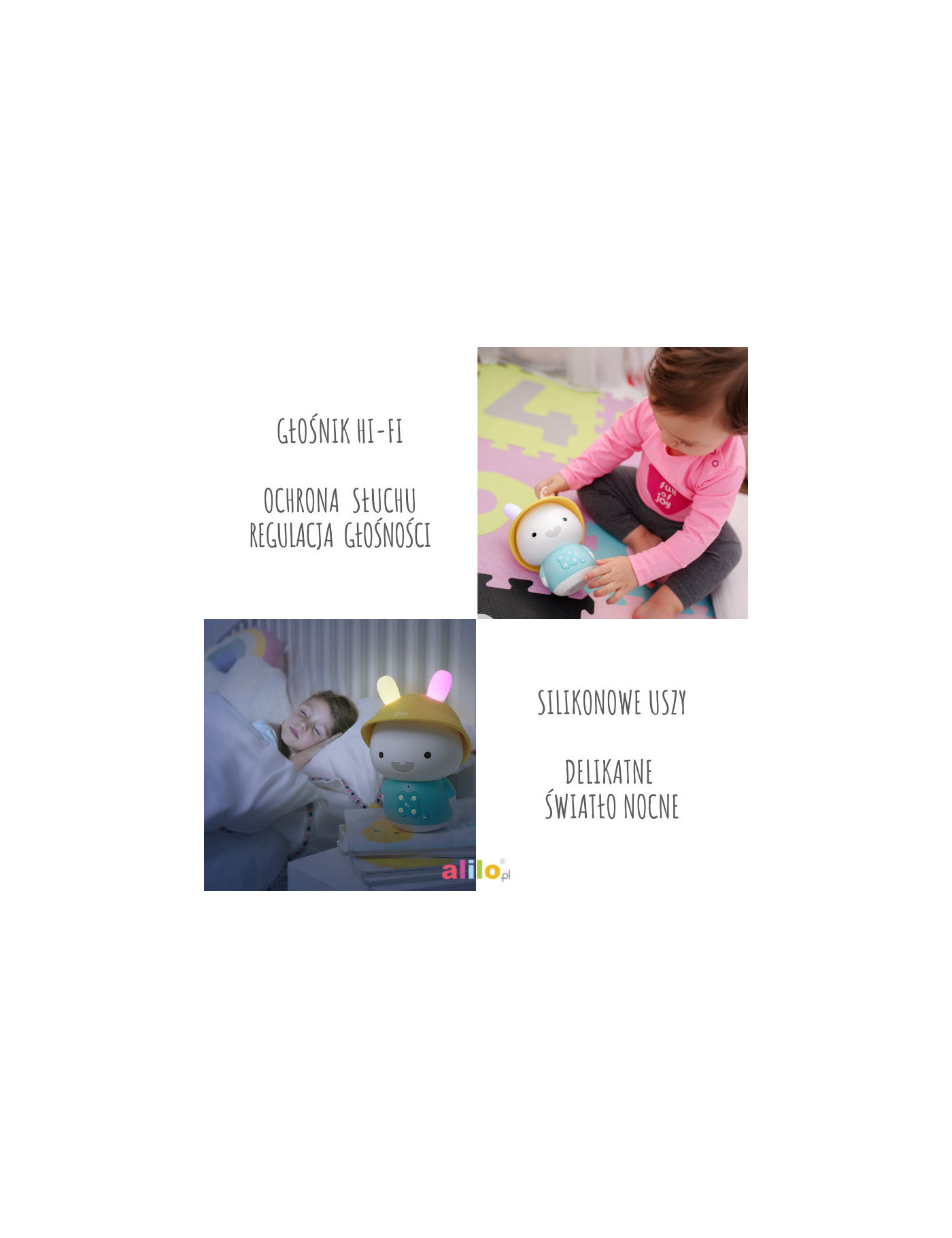 Alilo Króliczek Baby Bunny G9S+ - różowy