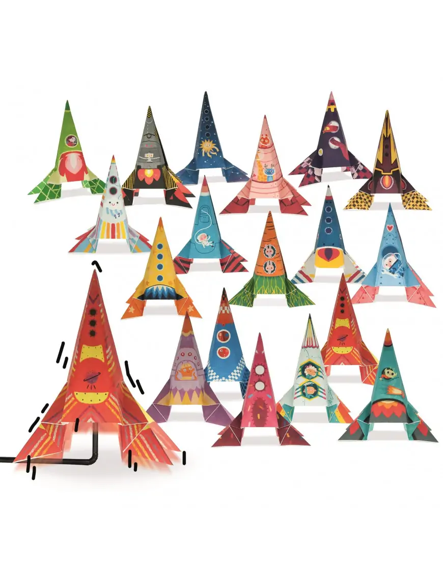 EASY ORIGAMI – zestaw kreatywny – RAKIETY