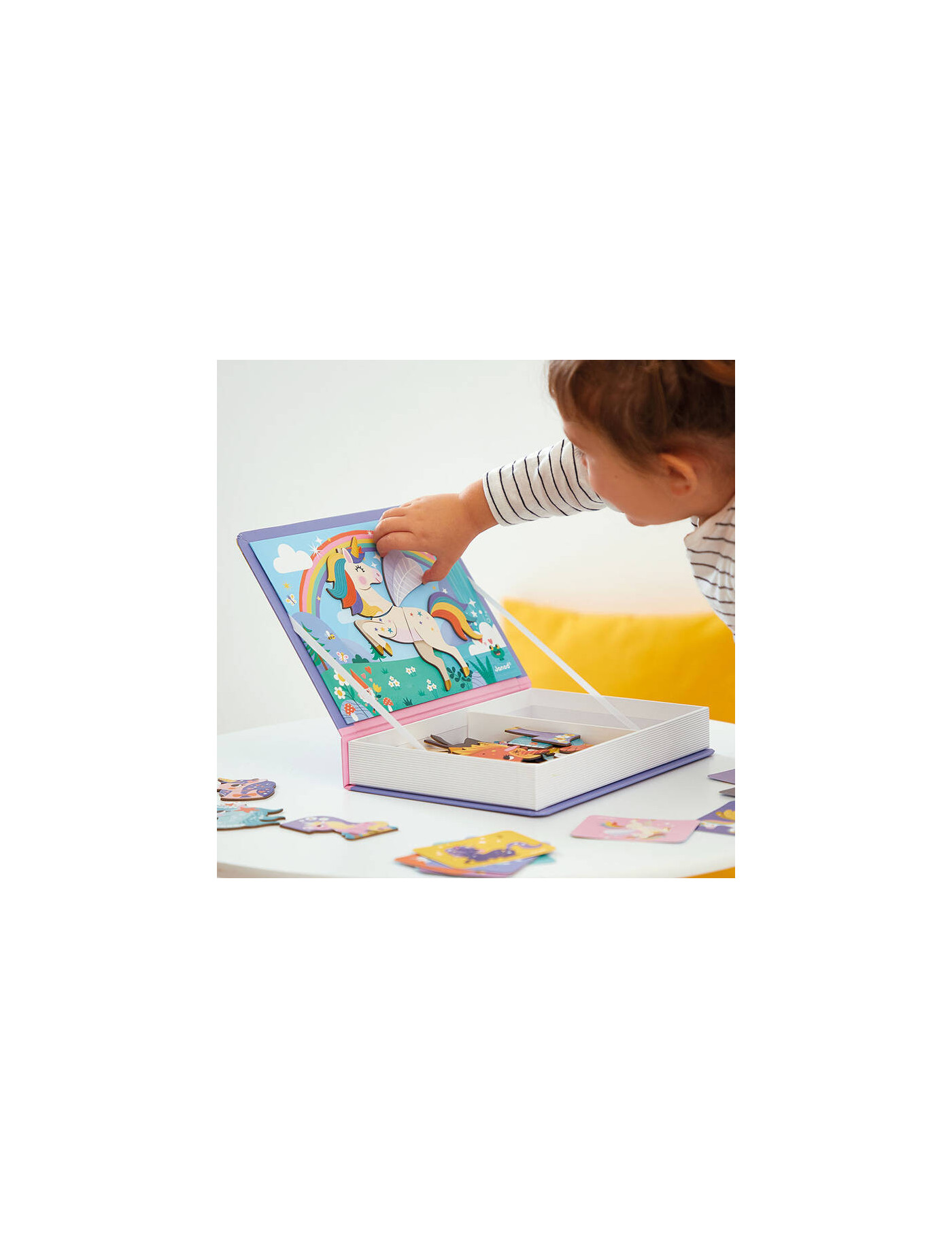 Magnetyczna układanka Jednorożec Magnetibook 3-8 lat, Janod