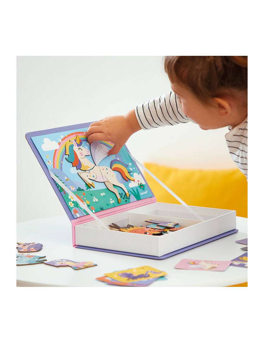 Magnetyczna układanka Jednorożec Magnetibook 3-8 lat, Janod