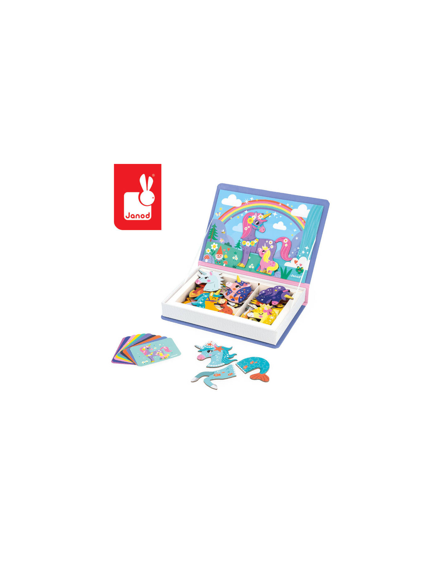 Magnetyczna układanka Jednorożec Magnetibook 3-8 lat, Janod