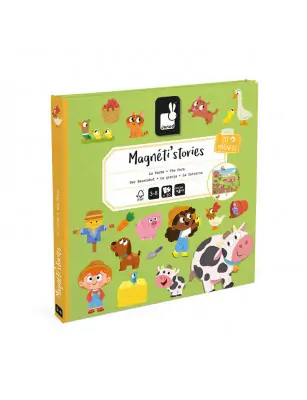 Magnetyczna układanka Farma Magneti'stories 3+, Janod