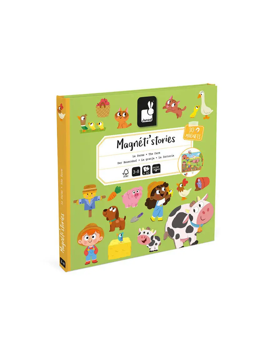 Magnetyczna układanka Farma Magneti'stories 3+, Janod