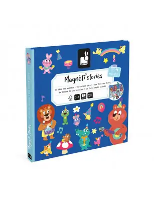 Magnetyczna układanka Przyjęcie w lesie Magneti'stories 3+, Janod