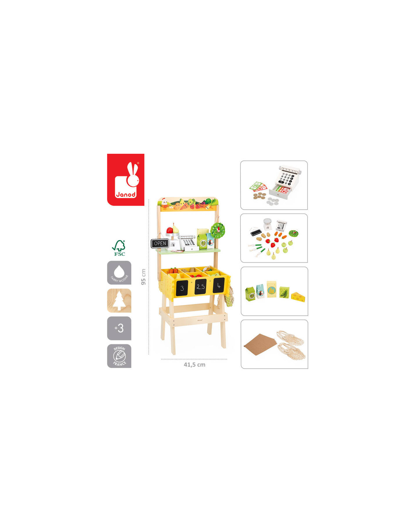 Duży sklep warzywniak Farma 3+, Janod