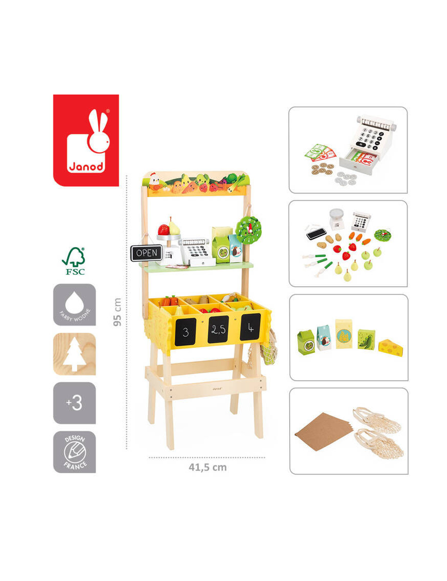 Duży sklep warzywniak Farma 3+, Janod