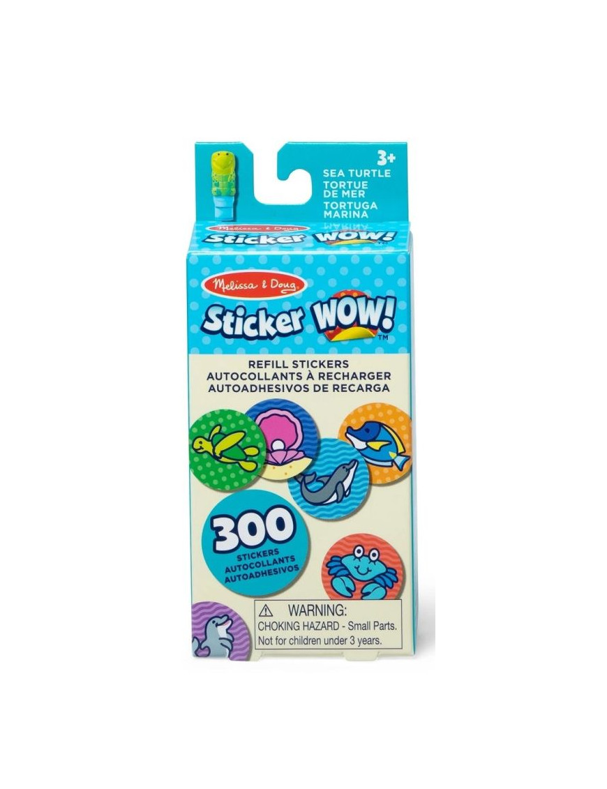 300 naklejek Żółw - uzupełnienie do stempelków Sticker WOW!