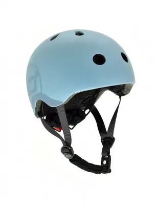 SCOOTANDRIDE Kask dla dzieci (XXS-S oraz S-M) Steel