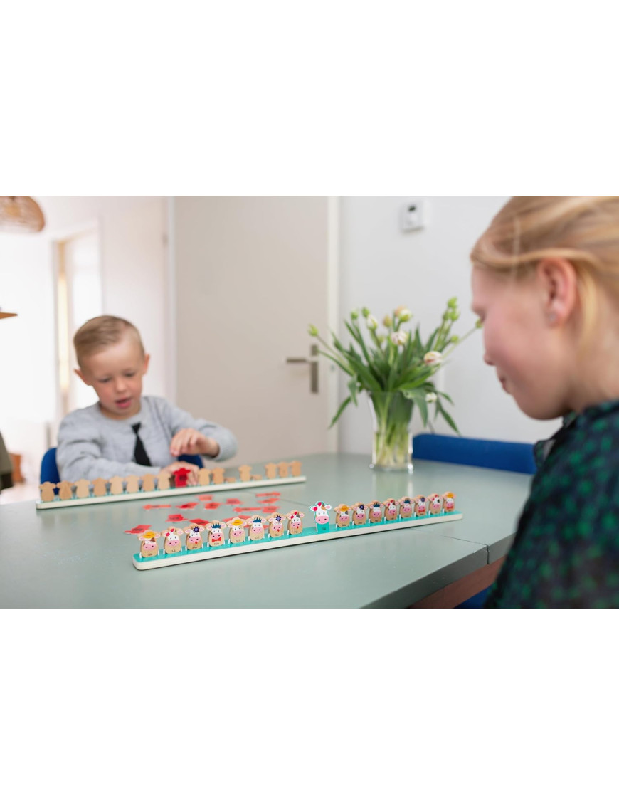 BS Toys, drewniana gra logiczna Zgadnij która krówka?