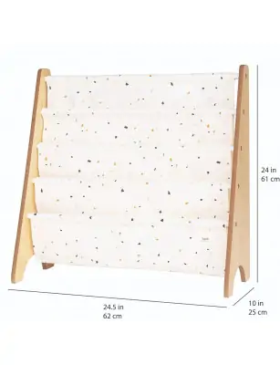 3 Sprouts, Stojak na książki Cream Terrazzo