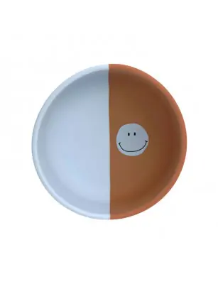 Lassig Miseczka silikonowa dla dzieci Happy Rascals Smile sky blue