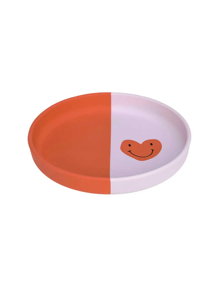Lassig Talerzyk silikonowy dla dzieci Happy Rascals Heart lavender