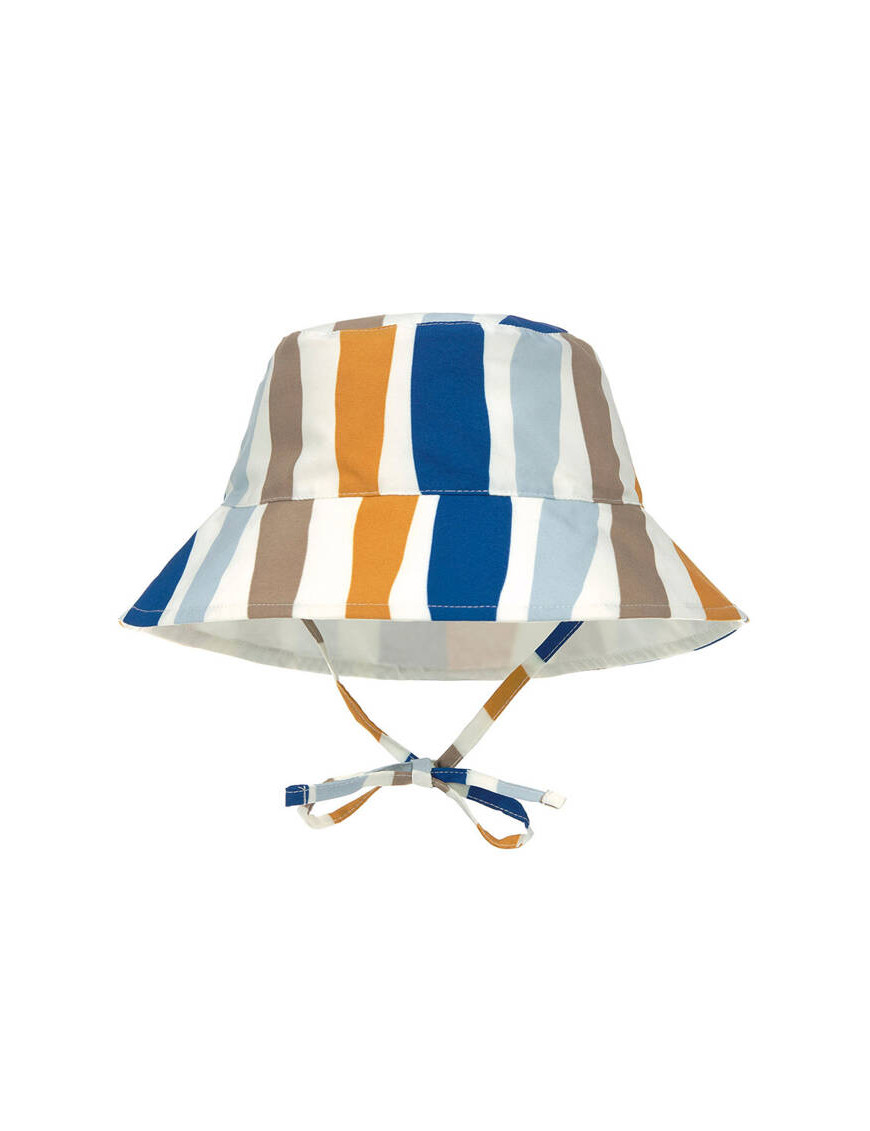 Lassig Dwustronny kapelusz przeciwsłoneczny UV80 Splash & Fun Fale blue/nature