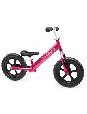 Rowerek biegowy Cruzee 12'' różowy, czarne koła