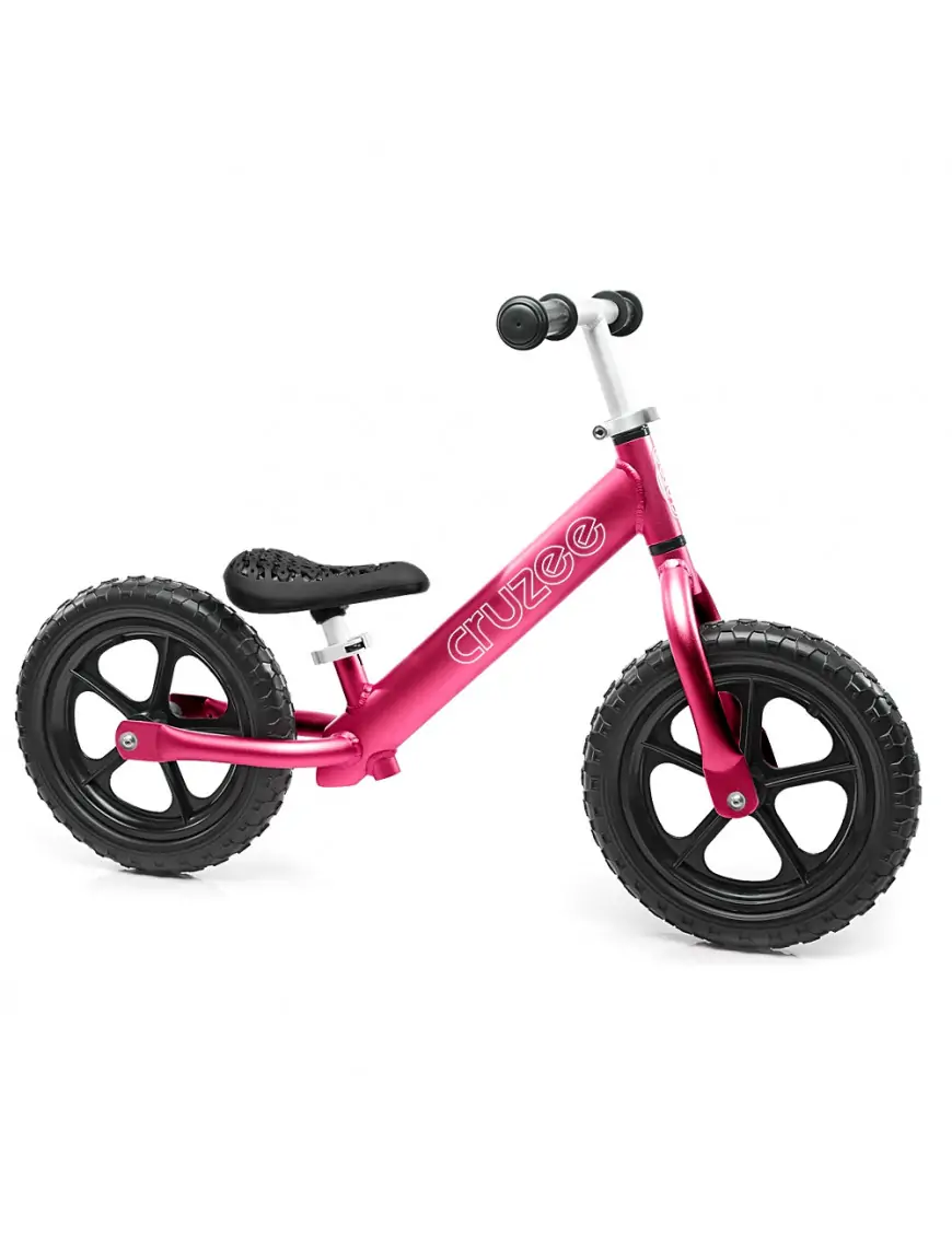 Rowerek biegowy Cruzee 12'' różowy, czarne koła
