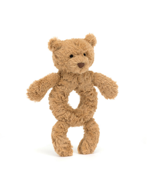 Miś Bartłomiej Grzechotka Brązowa 18 cm Jellycat