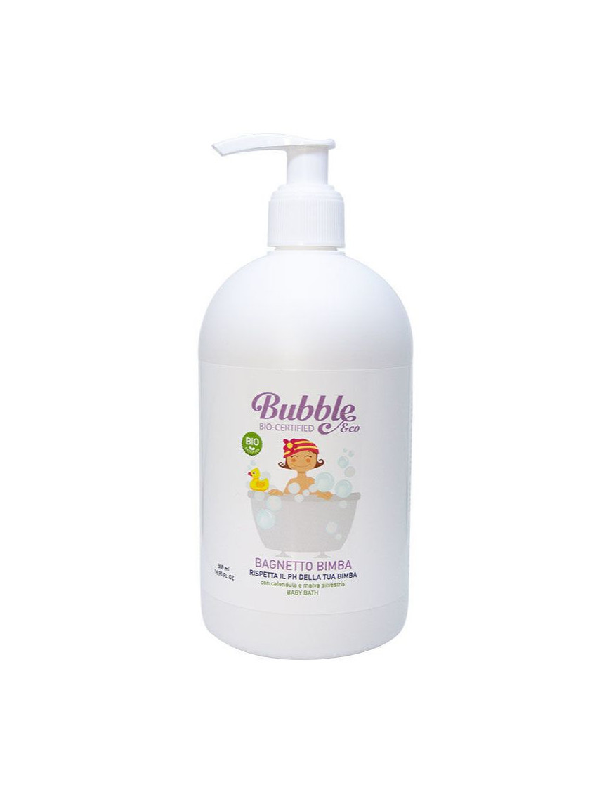 Bubble&CO, Organiczny Płyn do Kąpieli dla Dziewczynki, 500 ml, 0m+