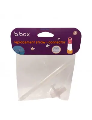 Zestaw słomki z łącznikiem do butelki tritanowej 450 ml, b.box
