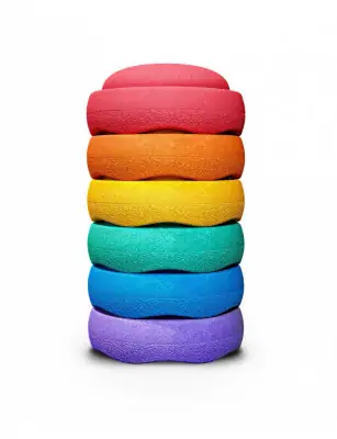 Stapelstein, Obiekty do zabawy ruchowej 6 szt. Rainbow Classic