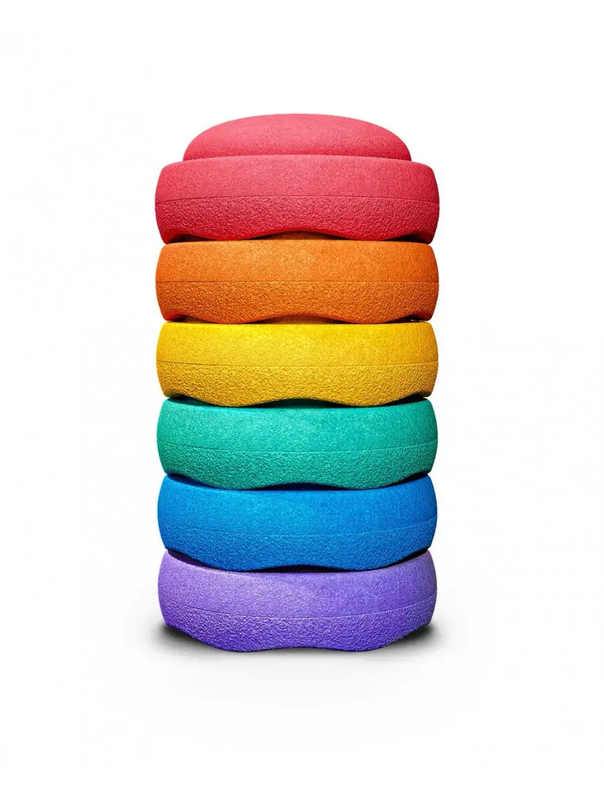 Stapelstein, Obiekty do zabawy ruchowej 6 szt. Rainbow Classic