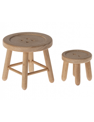 Meble dla myszek Maileg - Table and stool set, Mouse