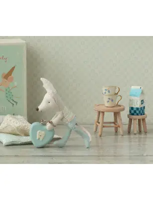 Meble dla myszek Maileg - Table and stool set, Mouse