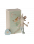 Myszka Maileg - Tooth fairy mouse, Little brother in matchbox