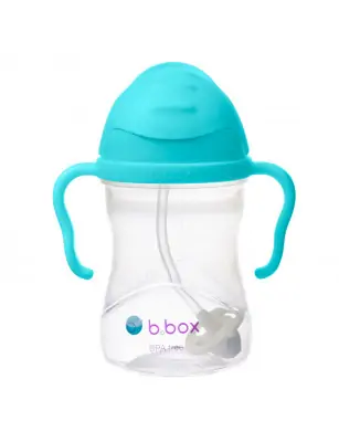 Bidon ze słomką 240 ml, lazurowy, b.box
