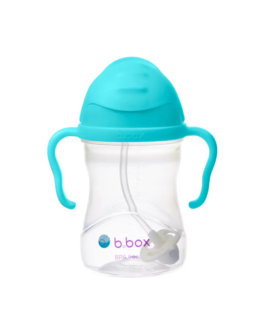 Bidon ze słomką 240 ml, lazurowy, b.box