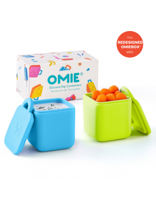 OMIE OMIEDIP dwa szczelne pojemniczki, blue lime