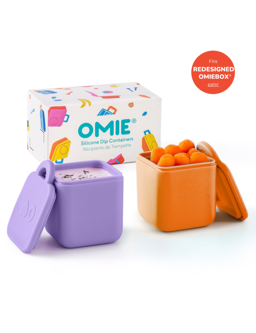 OMIE OMIEDIP dwa szczelne pojemniczki, purple orange