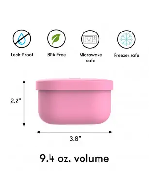 Omie OMIESNACK pojemnik na przekąski, pink