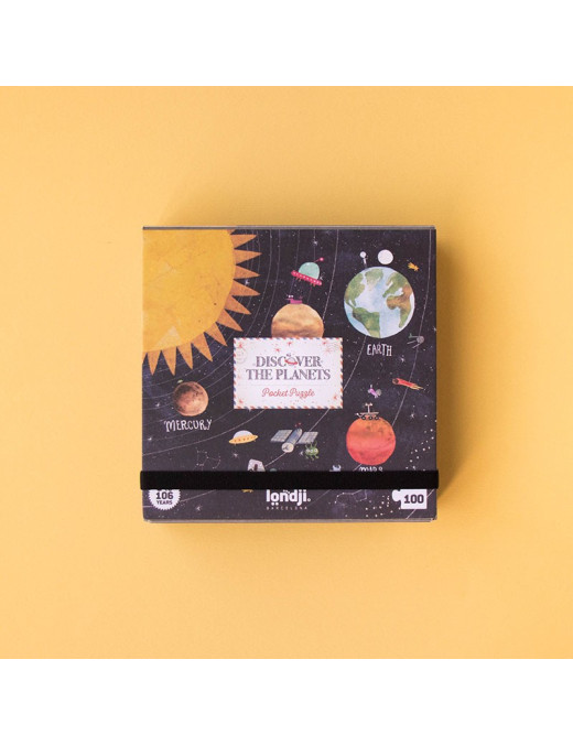 Kieszonkowe puzzle dla dzieci 100 szt Odkryj Planety | Londji